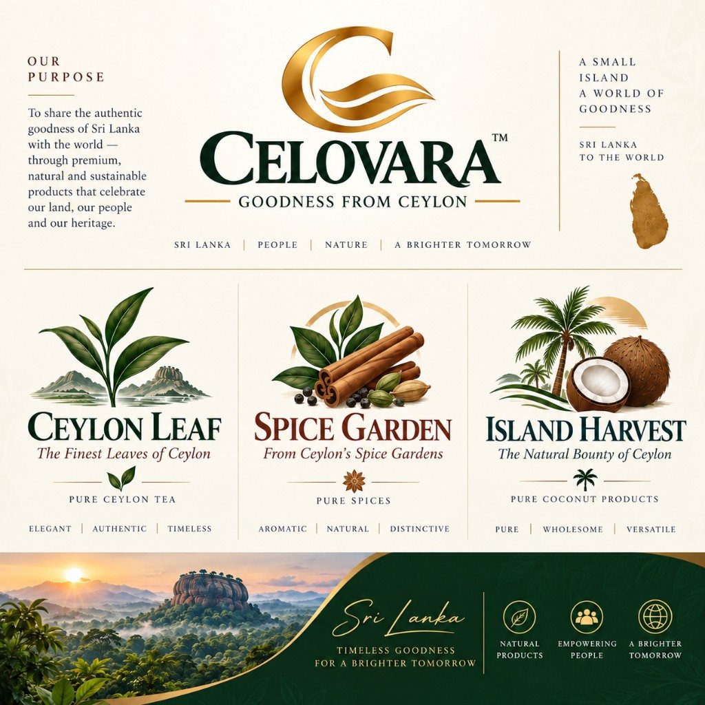 CELOVARA brand: our purpose and the Ceylon Leaf, Spice Garden and Island Harvest collections