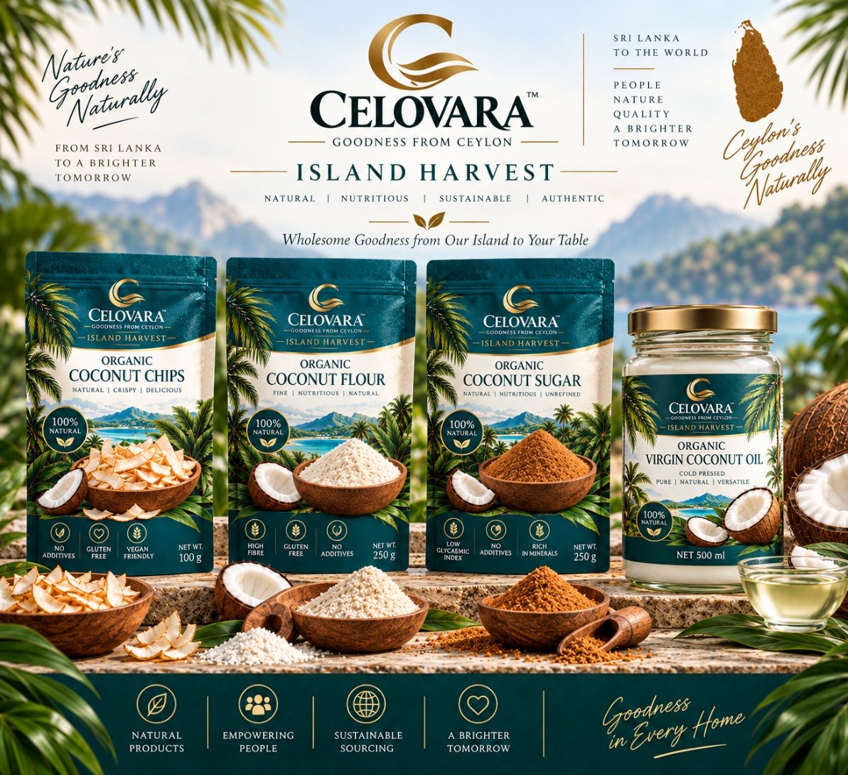 CELOVARA Island Harvest coconut collection