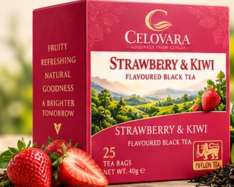 Ceylon Leaf Strawberry and Kiwi tea